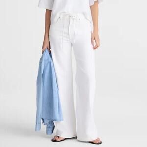 Madewell The Ultimate Wide Leg Jean Tile White Size 27 Short NWT